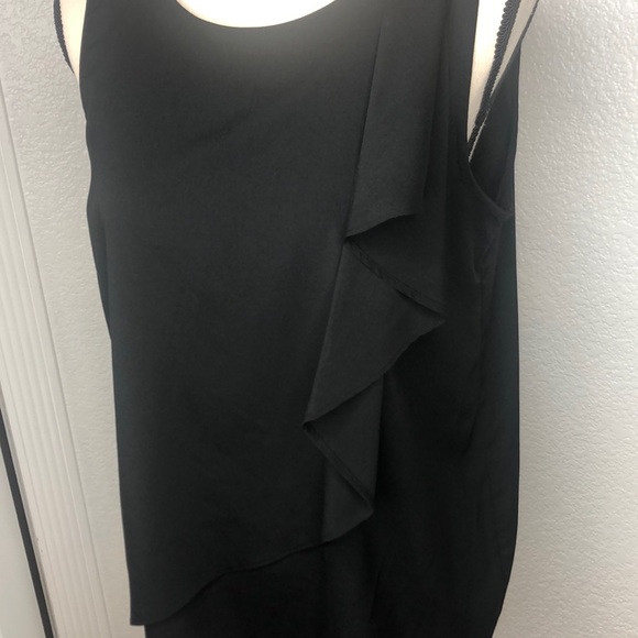Black Ruffle Tank - Picture 2 of 7